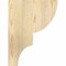 Ekena Millwork Ridgewood Rough Sawn Corbel, Douglas Fir, 4"W x 12"D x 16"H COR04X12X16RID00RDF - alternate 3